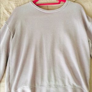 AE rose tie sleeve sweatshirt